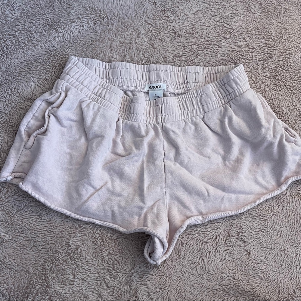 Garage Baby Pink Sweat Shorts